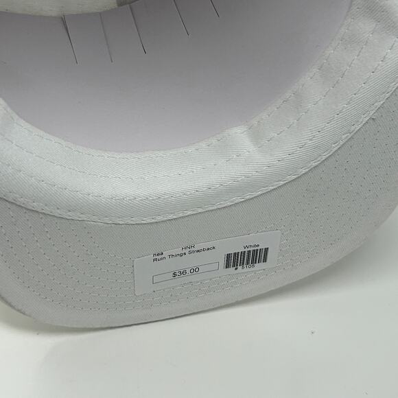 Anti-Kanye Ruin Things Hat Baseball Cap No Kanye West 6 Panel Strapback White - Picture 5 of 9